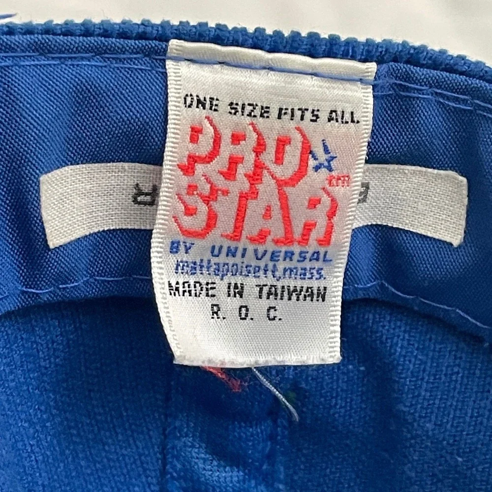 Vintage Washingon Bullets Corduroy Snapback Hat Cap Blue Pro Star NBA 90s